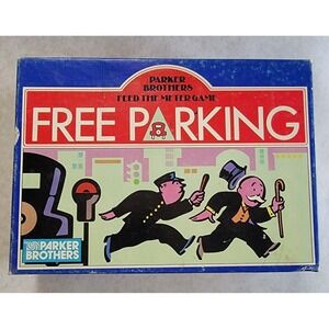 Parker Brothers Free Parking Feed The Meter Board Game Complete Vintage 1980s